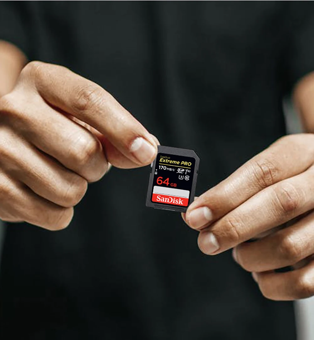 SanDisk-Pro cartão de memória Extreme para câmera, cartão SD, 32 GB, 64GB, 128GB, 256GB, 512GB, C10, 200 Mbps, U3, 4K, vídeo, V30