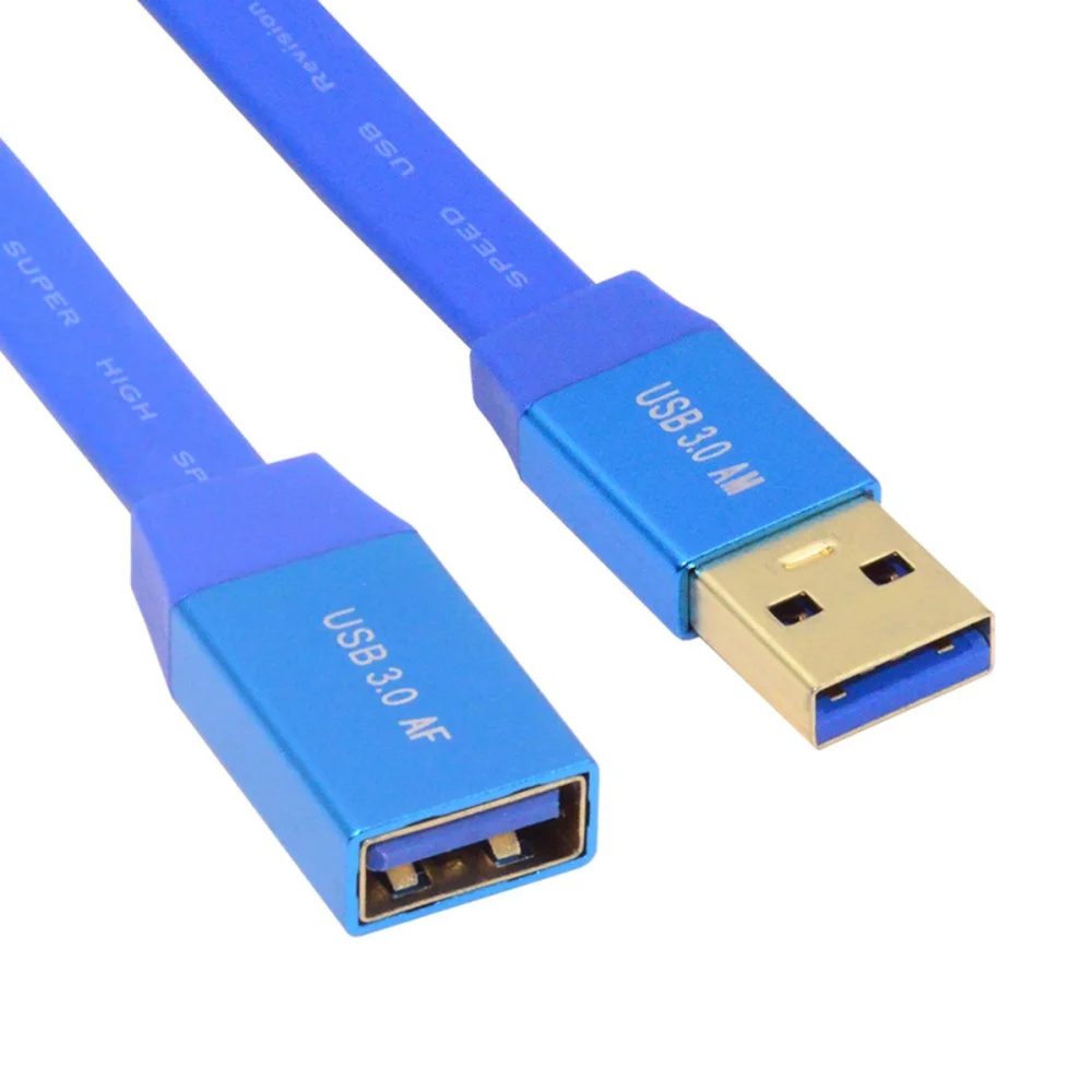 초슬림 USB 3.0 남성-남성-여성 타입-A to USB3.0 A 케이블 연장선 블..