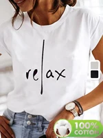 Décontracté 100% coton Relax imprimer Streetwear T-Shirts femmes T-Shirts Egirl mode coréenne graphique T-Shirts hauts femmes vêtements 1