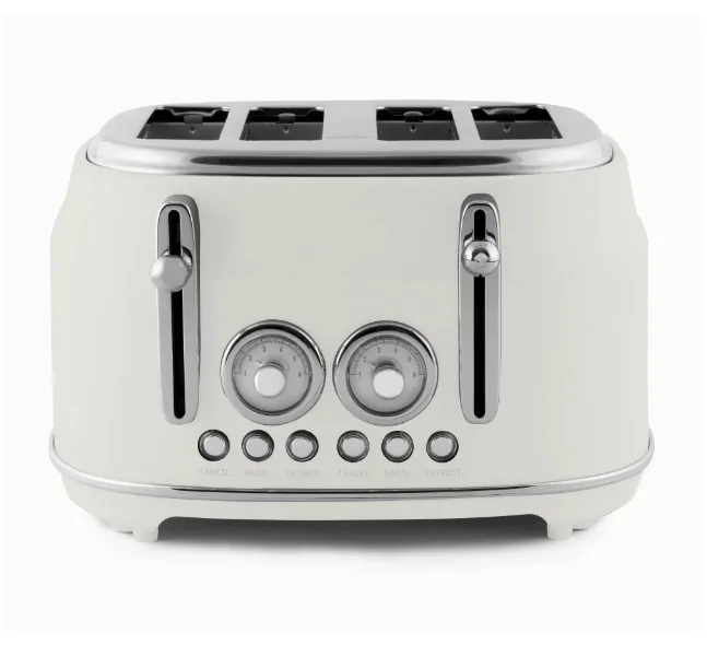 

Classic Retro 4-Slice Toaster, Cream