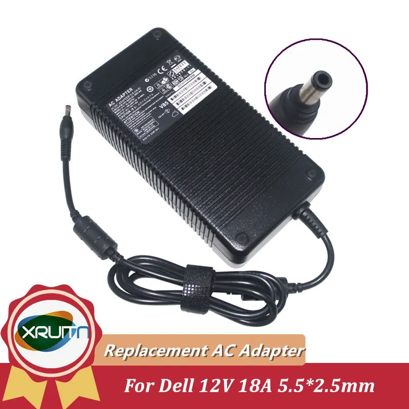 Dell Laptop Carregador de Alimentação Da2 Pe4c-ec060a V3.0 Adp-220ab b Adaptador ac D220p01 12v 18a 216w 55×25 mm Adp-220ab b