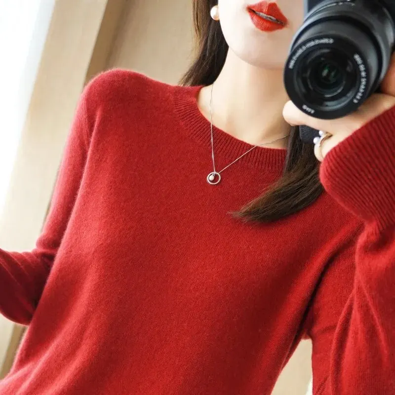 Warm Casual Pulls Jumpers Women Sweater O-neck Autumn Winter Basic Pullover Korean FashionSpring Knitwear Bottoming Shirt 2025 - Image 4