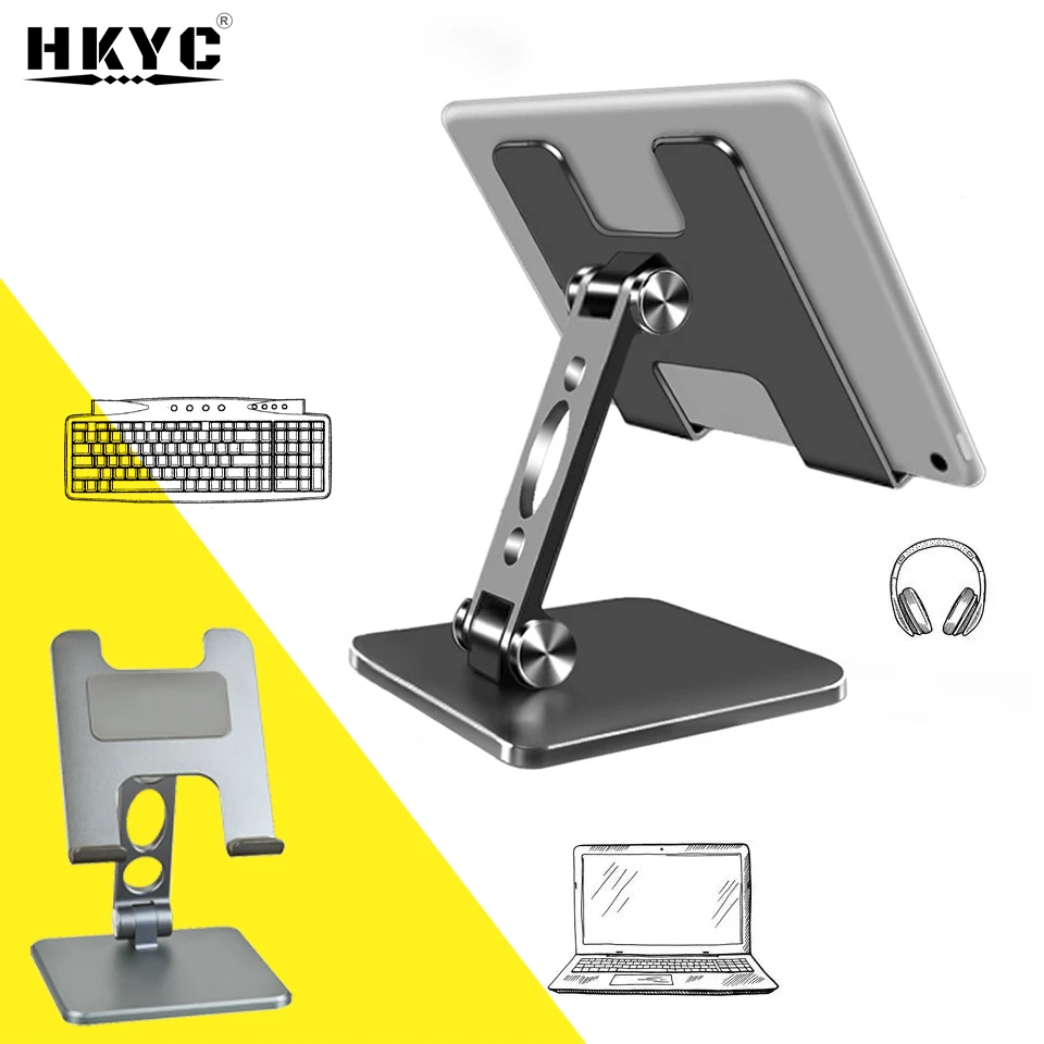 

Настольная подставка для планшета, регулируемый складной держатель для Mi Pad 4 Samsung iPad Pro Air Mini 12,9 11 10,2 10,9 10,5, поддержка аксессуаров