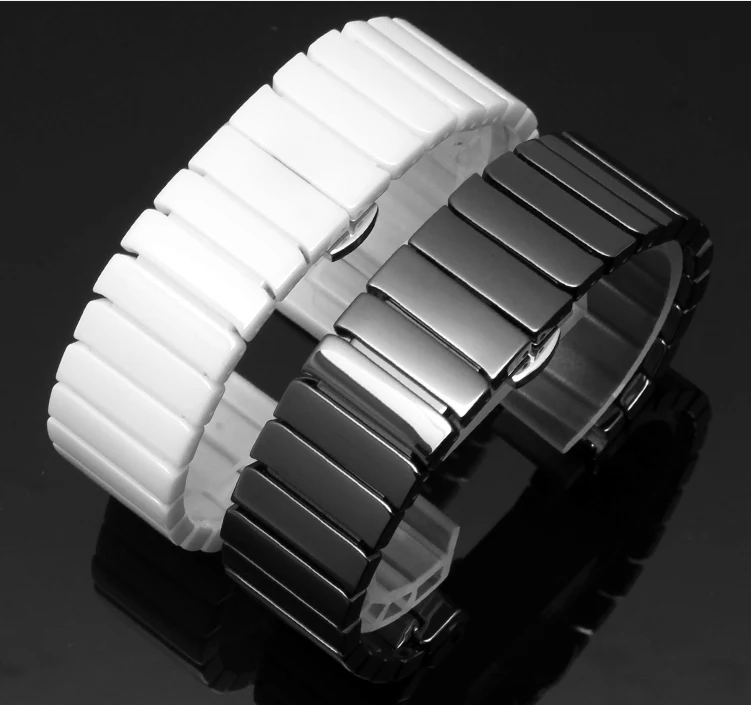 Ceramic Quick-Release Replacement Watchband Strap Bracelet