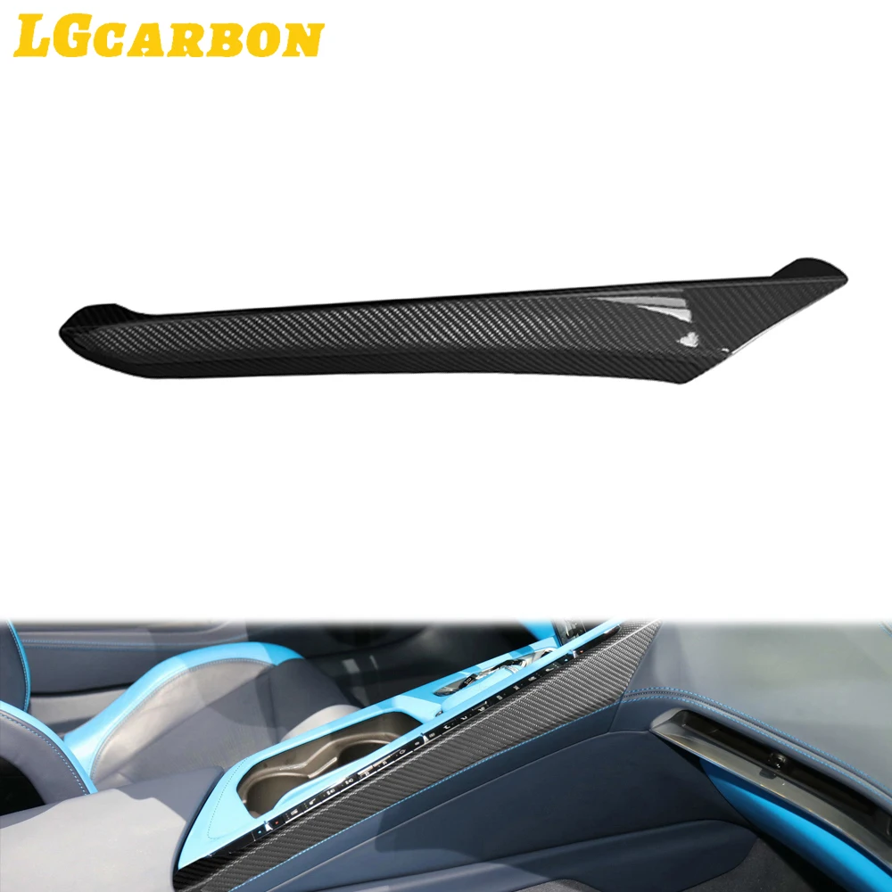 

LGcarbon Car Center Console Passenger Side Trim Dry Carbon Car Accessories For Chevrolet Corvette C8 2020