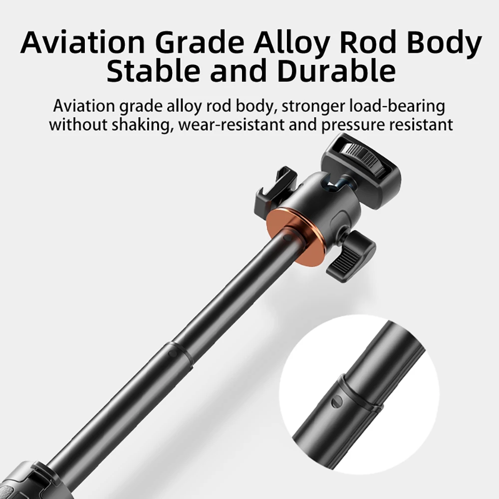 Flymile Stativ-Selfie-Stick für DJI OSMO Pocket 4/Pocket 3/Insta360 X5 DSLR-Kamera Zubehör Verstellbare Verlängerungsstange – Detail 6