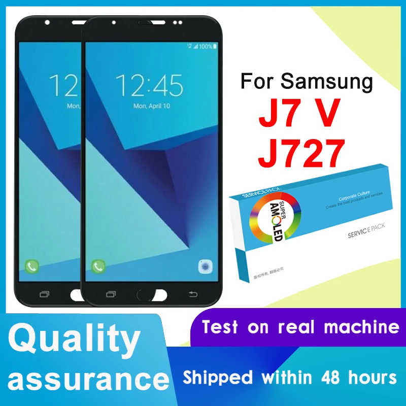 Протестированный TFT 5 ''дисплей для Samsung Galaxy J7 V J727 SM-J727P J727V J727A полный ЖК-дисплей