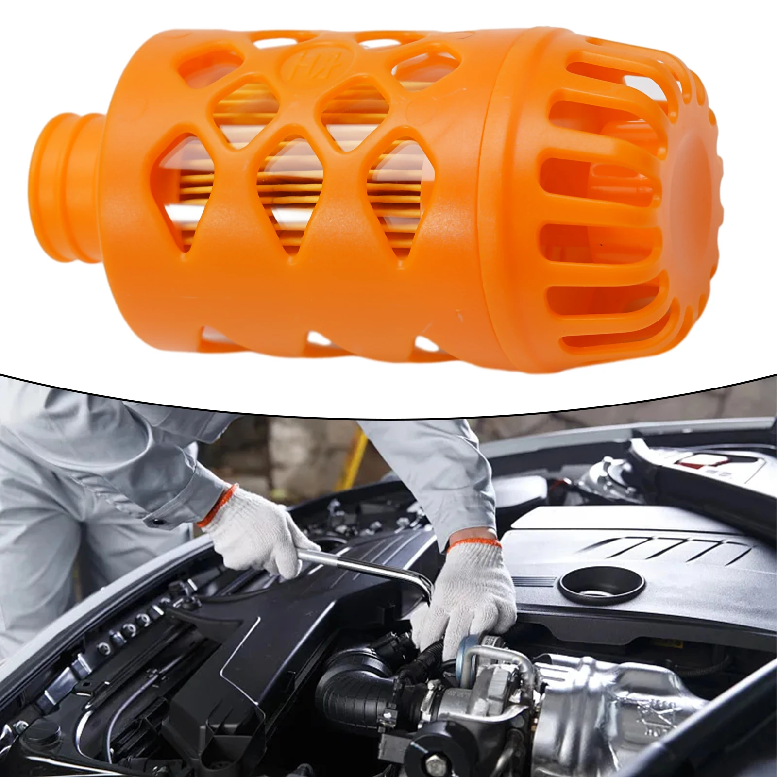 

1pc 25mm Air Intake Pipes Air Diesel Parking Heater Intake Filter Silence Intake Orange Part For Car Truck Van Bus Filter