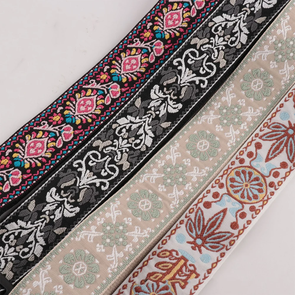 Guitar Strap 5CM Trend All-In-One Crossbody Bag Wide Strap Guitar Personality Ethnic Wind Widened And Thickened