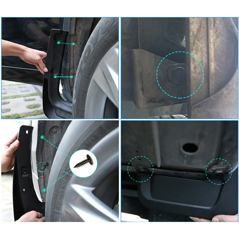 Car Mud Flaps Mud Flaps Fender Splash Guards 4PCS For Suzuki Jimny JB74 JB64-22