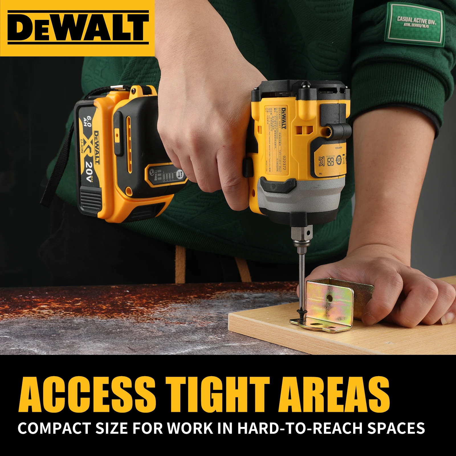 DEWALT DCD805 Brushless Impact Drill Cordless Electric Screwdriver Multi-Function Hand Drill 20V Power Tools