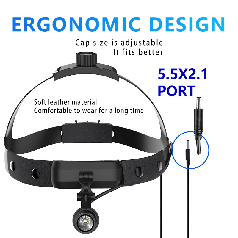 3W Dental LED Headlight Surgical Headlamp High Intensity Dentistry Operation Head Lamp 3W Spot Focus Light Medical Front Lamp