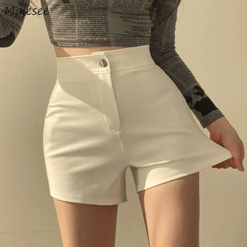 

Shorts Women Skinny Summer Hotsweet Simple Office Ladies Stretchy Streetwear Vintage Casual Korean Style All-match Daily Hot New