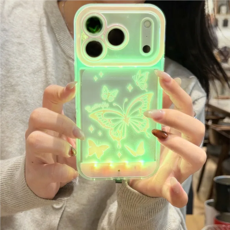 Luminous Butterfly Flash Phone Case - Stylish Fashion Cover