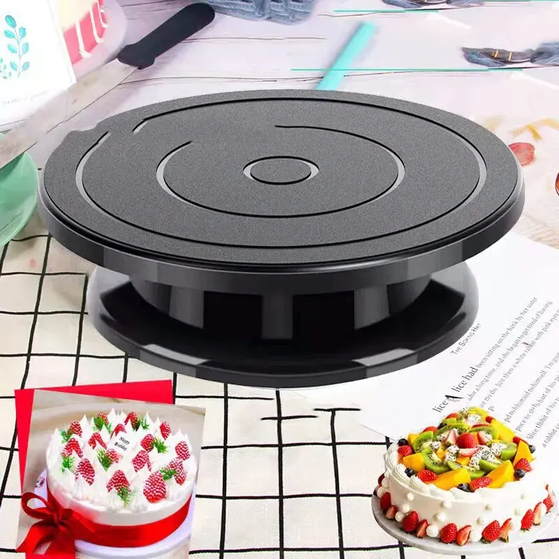 Description Picture 6 of item1pc 11Inch Plastic Revolving Cake Decorating Stand Cake Icing Turntable Painting Rotate Turntable