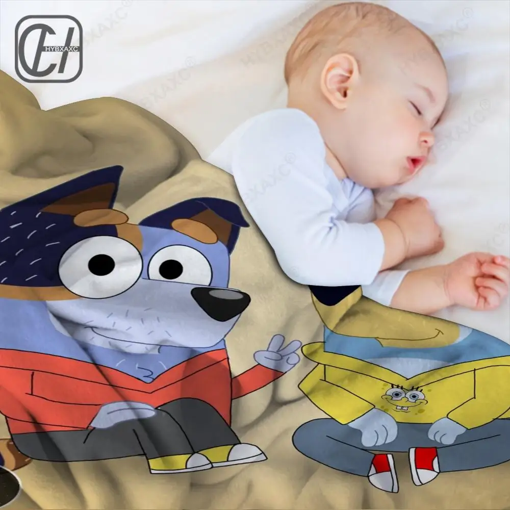 Bluey Flannel Throw Blanket 4