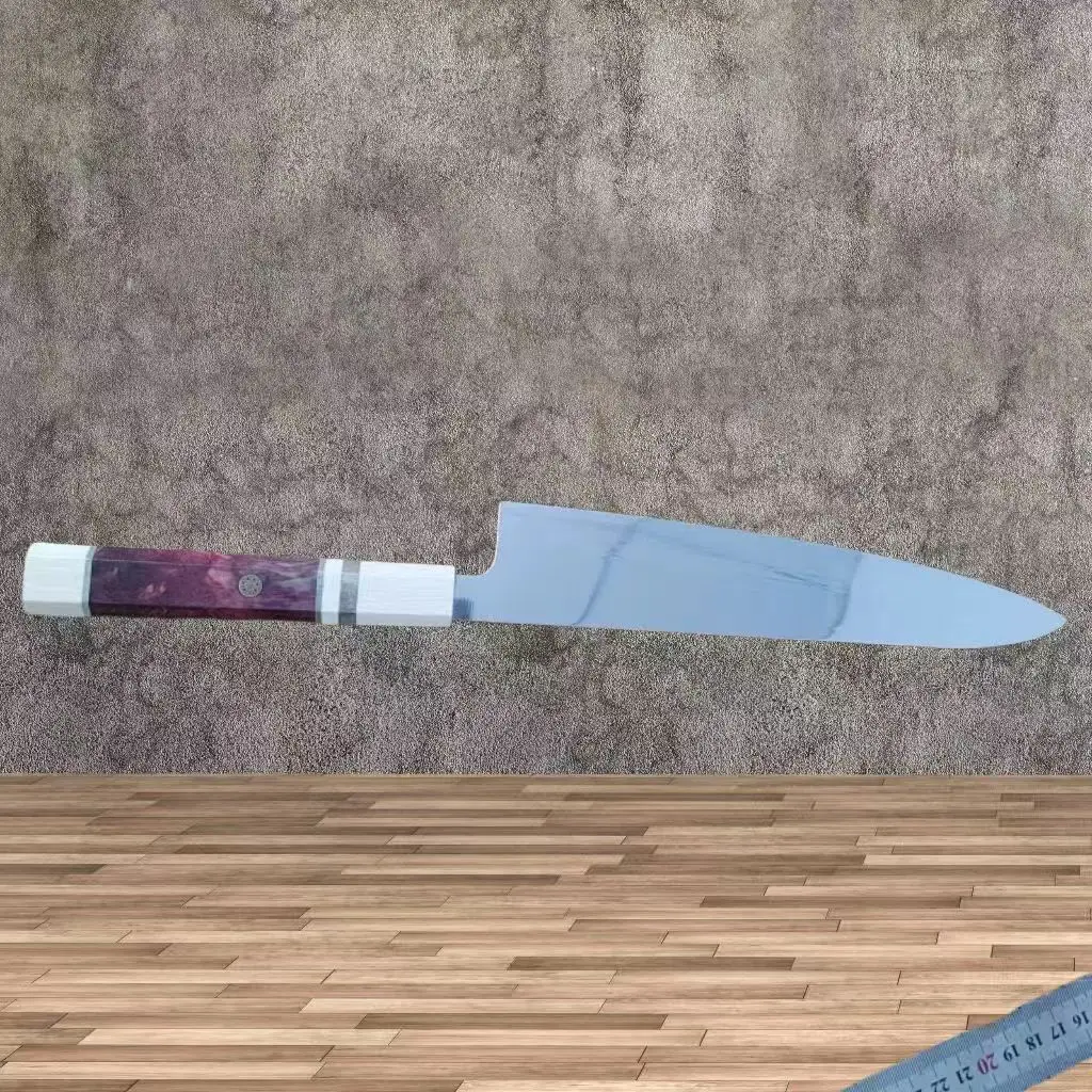

Yusheng knife, fish head knife, raw willow blade, chef knife, salmon double color handle