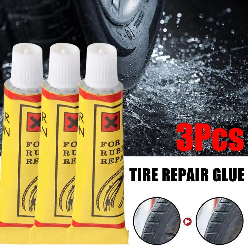 

3pcs 10/20ml Car Tire Repairing Glue Tyre Inner Tube Puncture Repair Tools Motorcycle Bike Universal Portable Repairing Glues