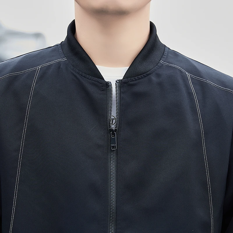New spring and autumn Men's Jacket Coats black   Business Casual hooded bomber jacket Streetwear Men's Clothing M-5XL