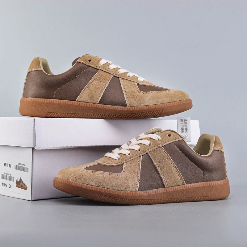 Men's and women's shoes, summer versatile shoes, genuine leather sports retro casual fashion shoes