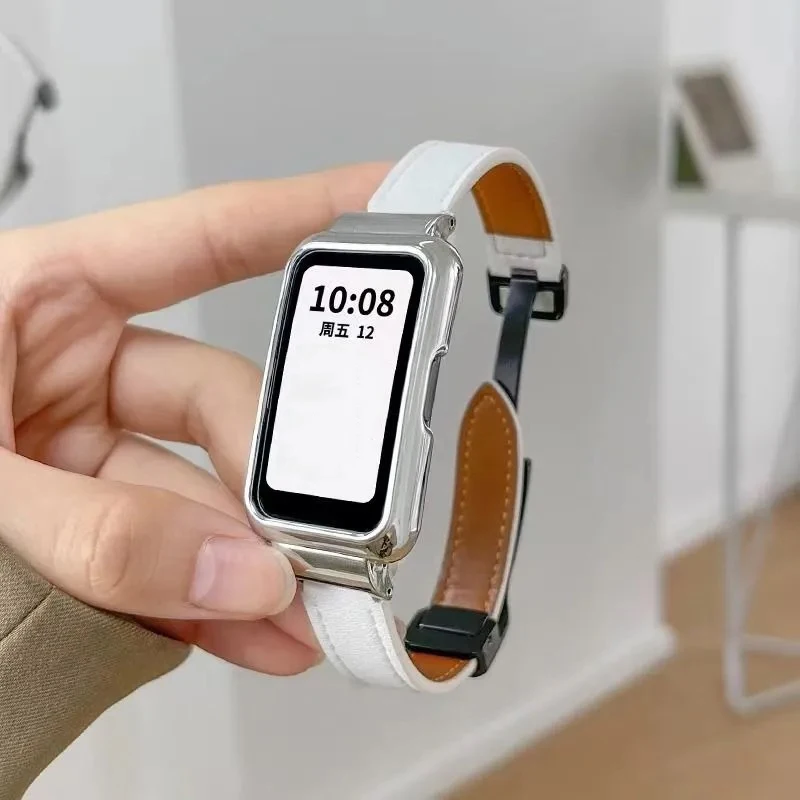 Magnetic Folding Buckle Leather Strap - Sport Bracelet Replacement Wristband