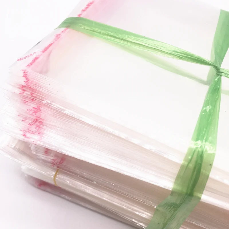 Plastic Reclosable Bags 100pcs 5x7 6x9 7x11 8x13 9x16 10x18cm Resealable Poly Opp Self Adhesive Seal Jewellery Making