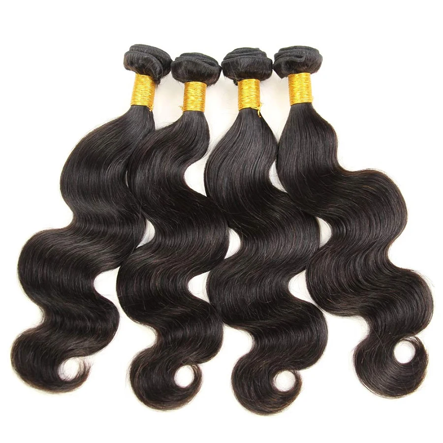 Body Wave Human Hair Bundles Natural Color 30 40 Inch For Black Women Brazilian Remy Hair Weave 3 4 Bundles Deal Extensions