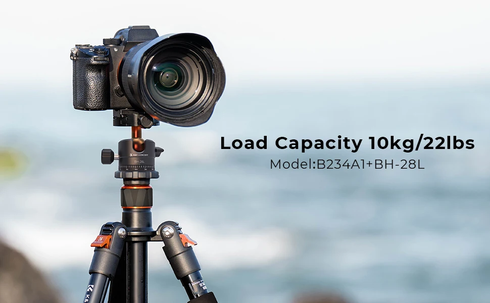 Description Picture 2 of itemK&F Concept 1.6m Lightweight Travel Tripod Aluminum Alloy Tripod 10kg/22lbs Load Tripod Detachable Monopod for Nikon Iconic Brand Leica