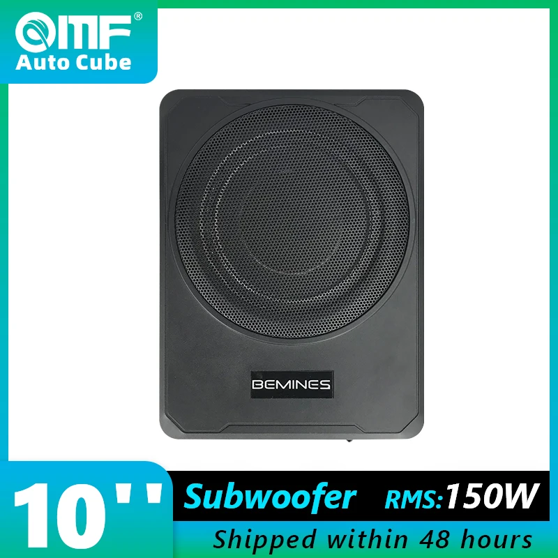 Auto Cube 10 Pollici Slim Under Seat Car Audio Subwoofer 1500W Bass Altoparlante Con Sistema Di Amplificazione Del Suono 101C Per Auto