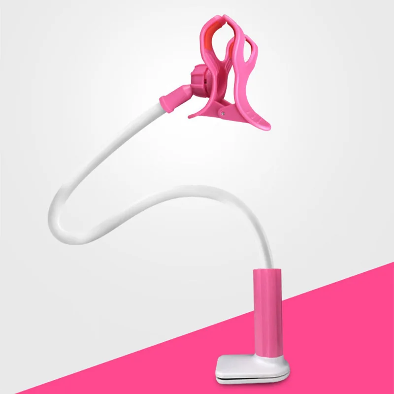 Phone Holder Stand Flexible 360 Clip Desktop Mount Bracket Universal Long Arm Cell Support for Bedroom KitchenParlor