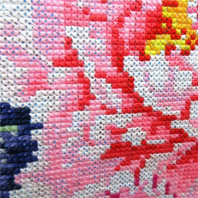 꽃이 피는 수제 십자가 자수 제품, 풍부한 고귀한 전통 중국 그림, 모란, 까치, 꽃, 신제품
