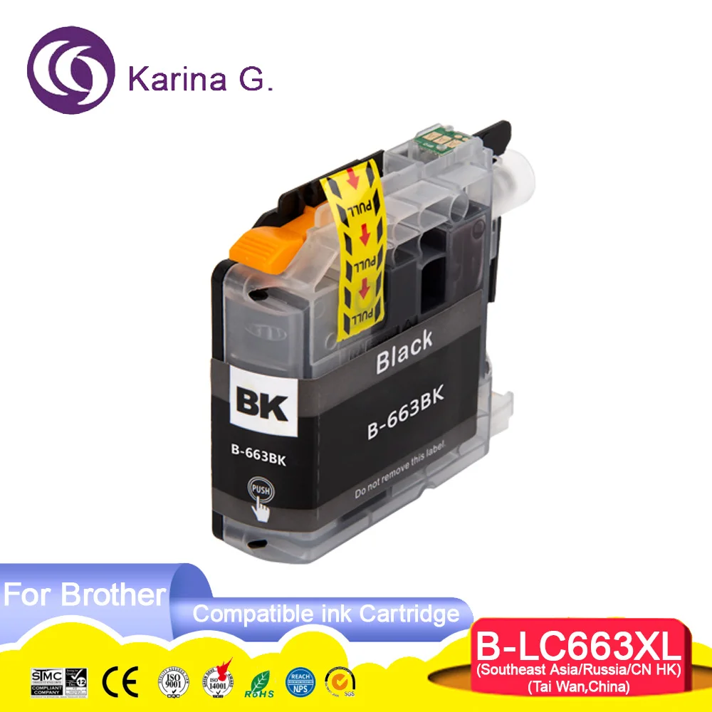 LC663 LC-663 Premium Compatible Color Inkjet Ink Cartridge for MFC-J2720 MFC-J2