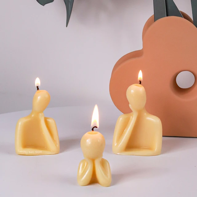 Stampo in silicone per Natale, stampi in silicone, per Natale, a forma di stella, per gesso, per versare l'albero di Natale, fai da te, set di stampi per candele in resina epossidica