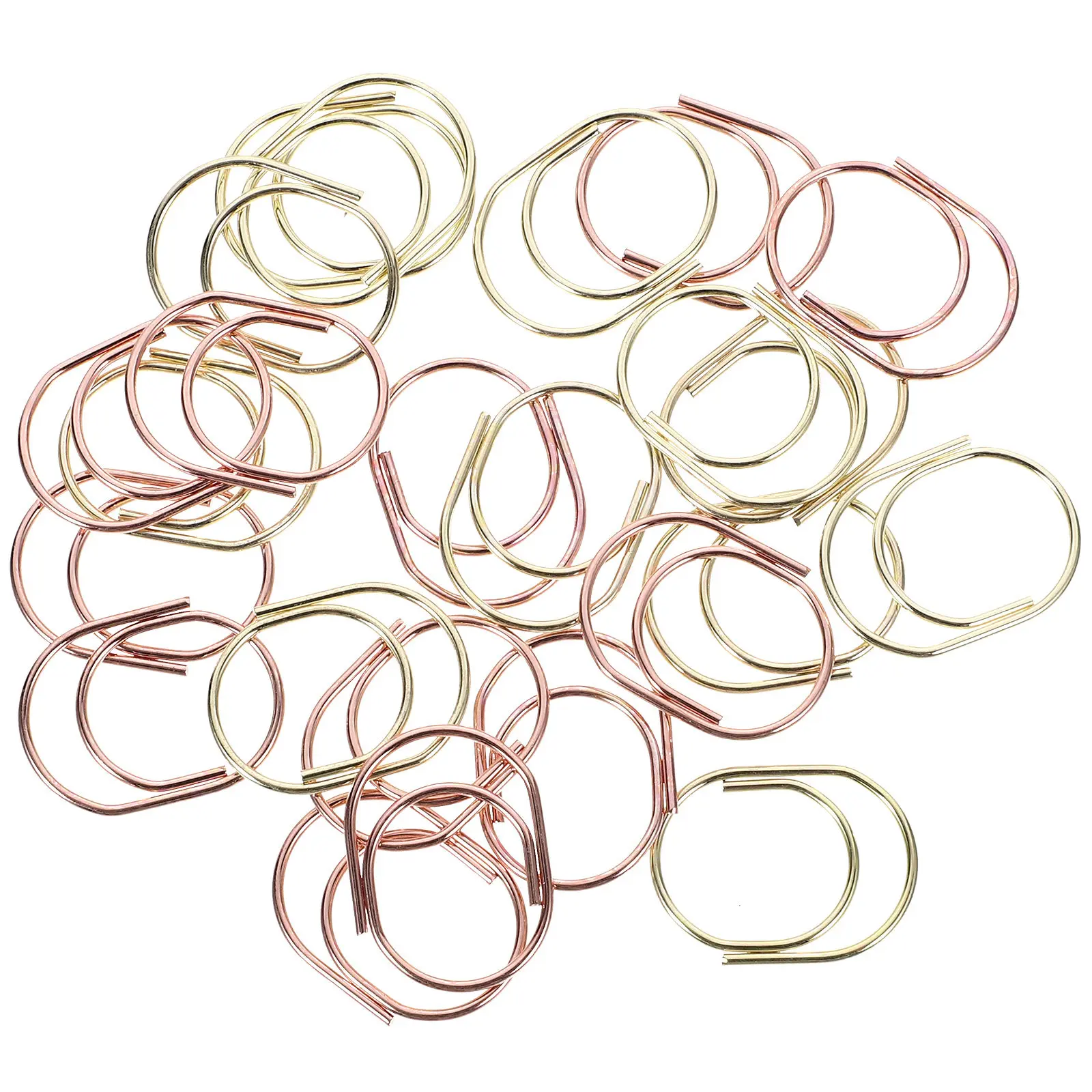 24Pcs 장 금속 종이 클립 창의적인 모양의 미니 저널 클립 DIY 스크랩북킹 사무실 연구용 작은 종이 클립
