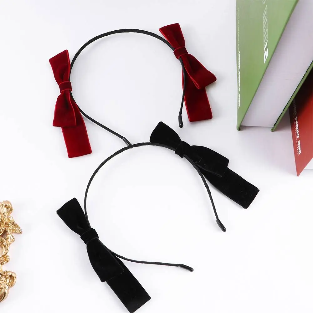 Vintage Party Headdress Hairband Headwear Girls Make Up Hair Hoop Velvet Bow Headband Hair Bands Hair Accessories red envelope banknote money gun party game outdoor fashion supply make it funny for children gift festival kids gifts toys