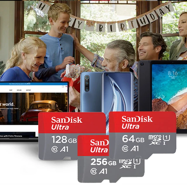 Sandisk – Carte Micro Sd/tf Ultra, 1 To, 128 Go, 32 Go, 64 Go, 256 Go, 400  Go, 512 Go, 128 Go, Mémoire Flash, Pour Téléphone - Cartes Mémoire -  AliExpress