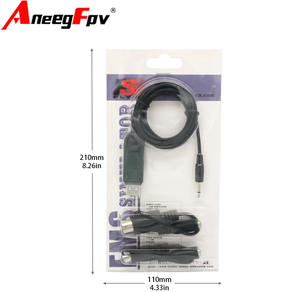 플라이스카이 FS-SM100 USB 비행 시뮬레이터 어댑터 케이블 (플라이스카이 FS-i6 FS-i4 FS-TH9X FS-T4B FS-GT3 FS-GT2 리모컨용)
