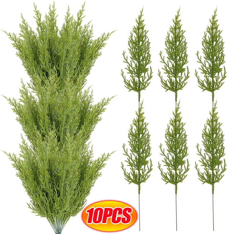 

1-10PCS Artificial Pine Needles Plants Christmas Tree Pine Needles New Year Decorations for Home Scrapbooking DIY Gift Candy Box