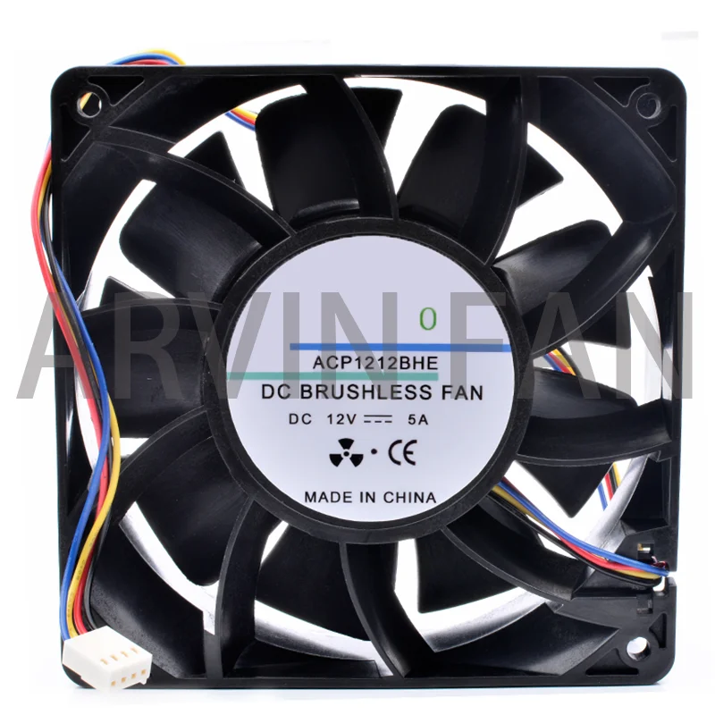 

Brand New Original ACP1212BHE 12cm 12038 120mm 120x120x38mm DC12V 5A Ant S7 S9 Chassis Powerful Cooling Fan