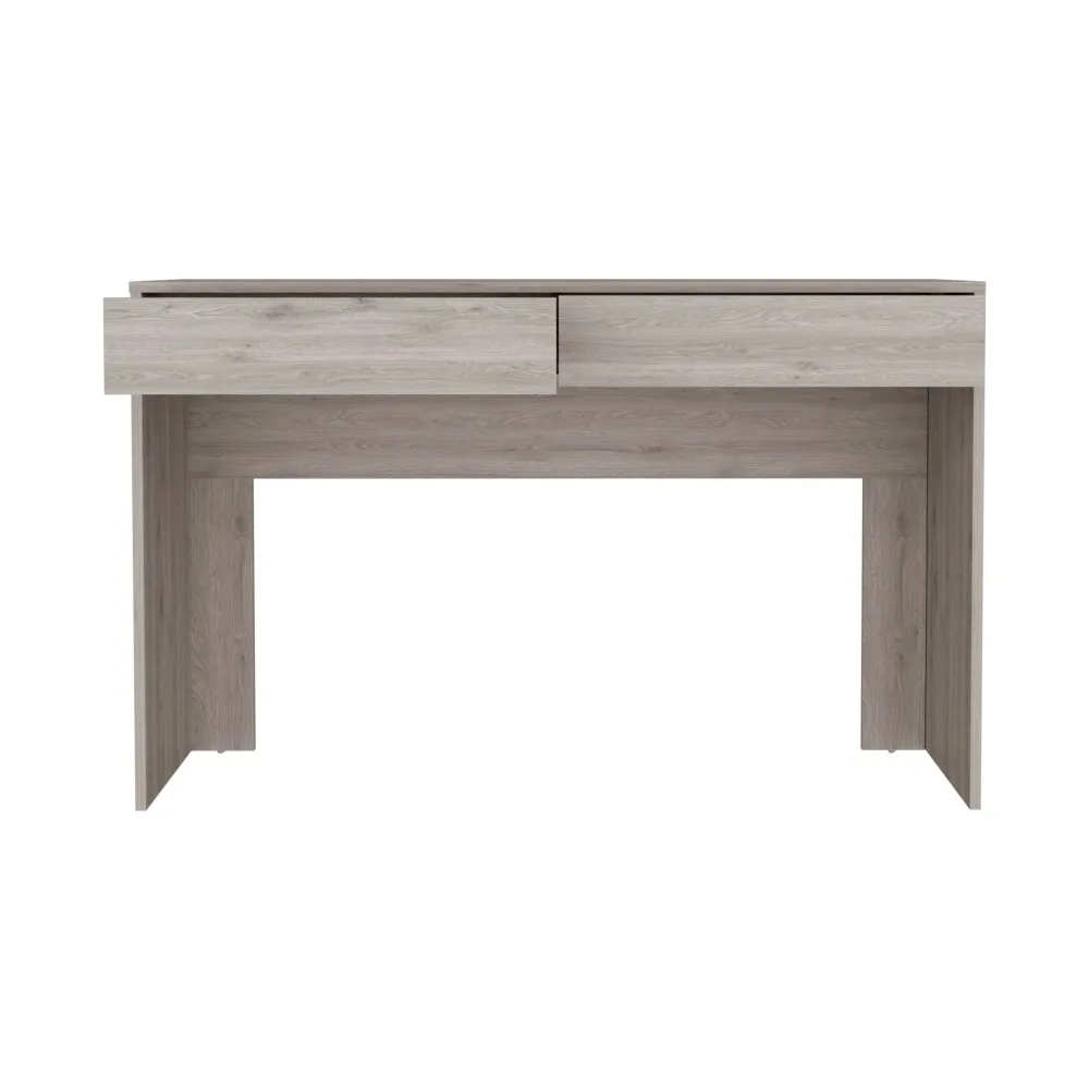 Computer Desk Aberdeen, Two Drawers, Designed with Black, Smokey Oak or Light Gray Manufactured Wood FinishComputer Desks 2