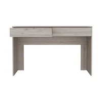 Computer Desk Aberdeen, Two Drawers, Designed with Black, Smokey Oak or Light Gray Manufactured Wood FinishComputer Desks 2