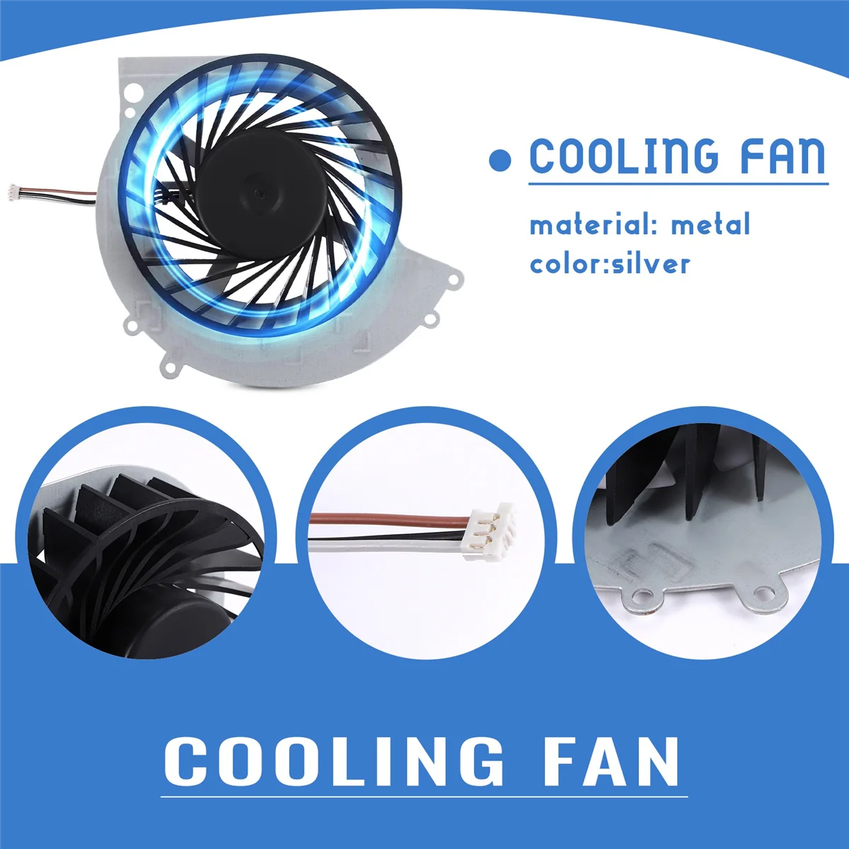Ksb0912He 내부 냉각 쿨러 선풍기, PS4 Cuh-1000A Cuh-1001A Cuh-10Xxa Cuh-1115A Cuh-11Xxa 시리즈 콘솔 도구 키트 포함
