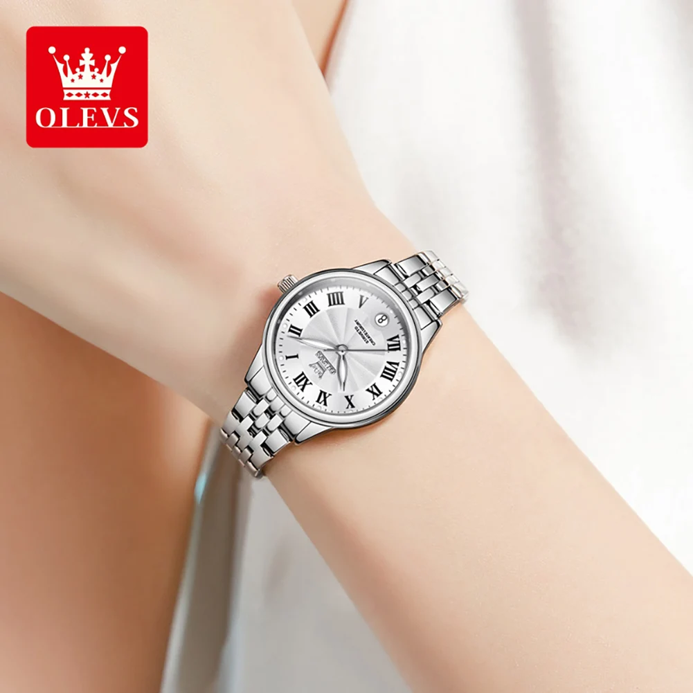 Quartz Watches Stainless Steel Watchstrap Ladies Bracelet Watch for Women OLEVS 5600 Relogio Feminino Waterproof women watches