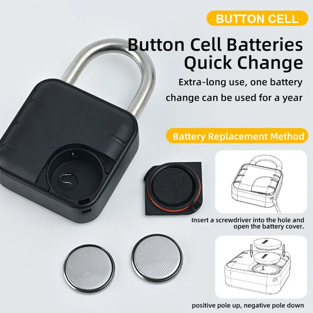 Tuya App Fingerprint Padlock Waterproof Cabinet Locker Dormitory Anti Theft Pad lock Recharge Keyless Electronic Digicode Lock 5