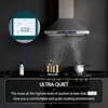 36 Inch Stainless Steel Wall Mount Range Hood 780CFM 4-Speed Touch Panel Adjustable Timer Remote Control Dishwasher-Safe Filters 3