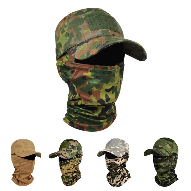 

New Man's Baseball Cap Cycling Fishing Sun Protection Scarf Headgear Face Mask Balaclava Motorcycle Hunting CS Hood Headwear