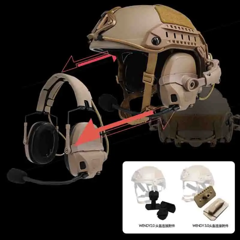 Tactical Headset Accessories for AMP Sound Pickup And Noise Reduction Tactical Communication Headset