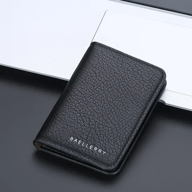 Multi-card Slot Solid Color Portable Leather Card Case Universal Bank Card Credit Cards ID Card Holder Travel Purse Organizer 1