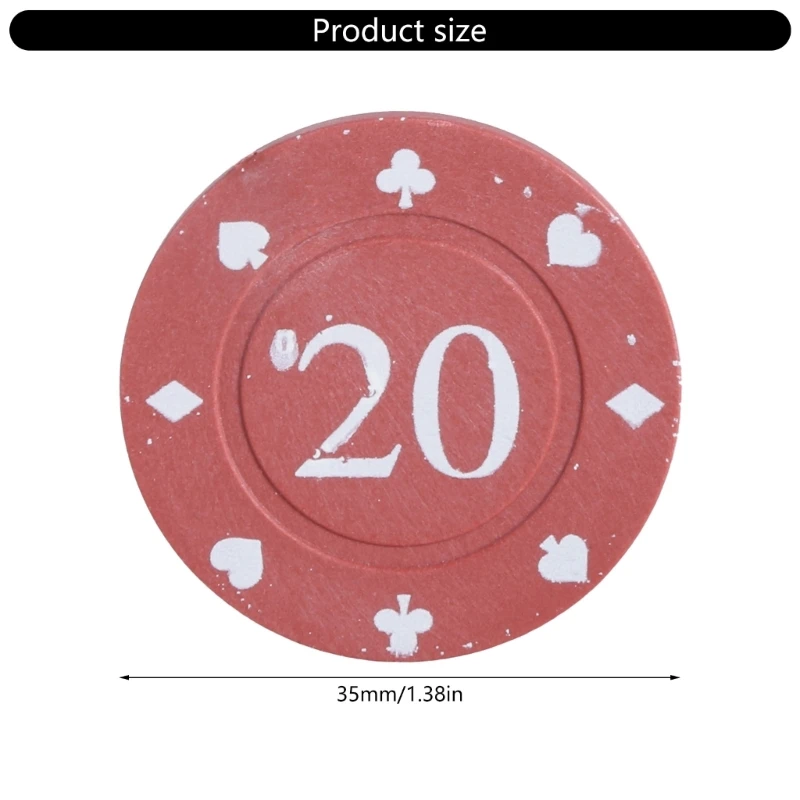 100Pcs Casino Chip Game Chip Teaching Coin Plastic Counting Counters Small Learning Counters
