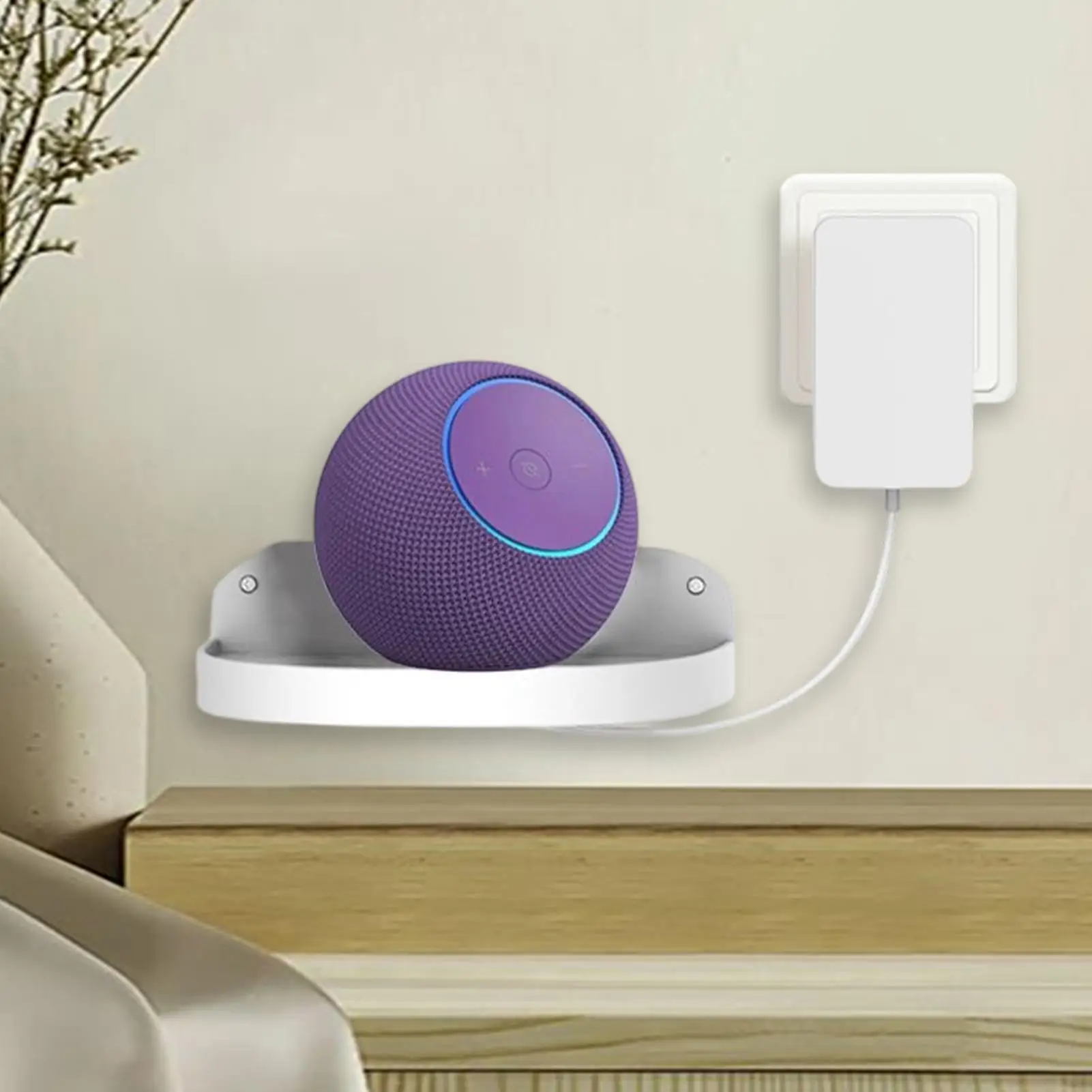 Speaker Wall Mount Angle Adjustable Storage Speaker Shelves Wall Mounted Stand For Home Office Living Room Bedroom Playroom